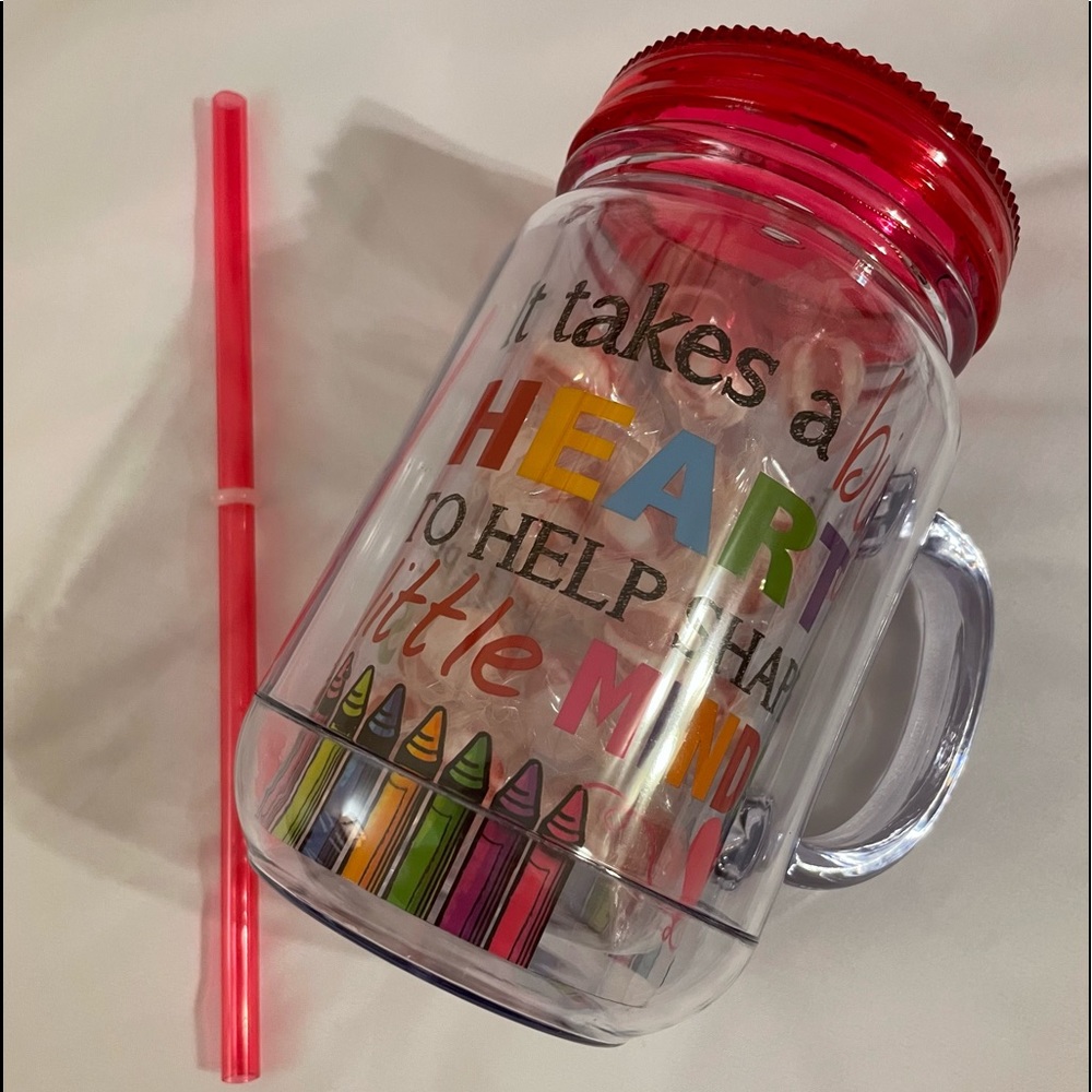 Teacher Insulated Mason Jar Mug 20 ounces new